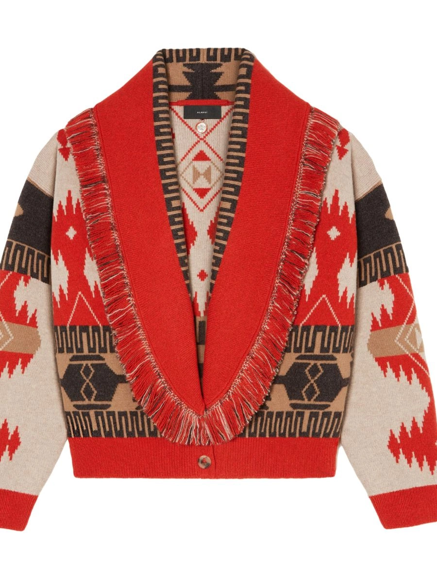 Cheap jacquard bomber Icon Women cardigan Alanui 0718